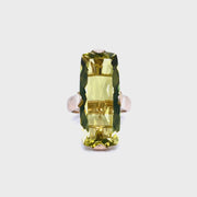 Lemon Quartz 9k yellow gold Ring