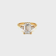 Trilogy lab Diamond Engagement Ring