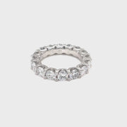 Lab Round Brilliant Diamonds 5.33ct Eternity Ring