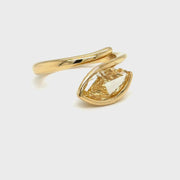 Marquise Fancy Yellow diamond Ring