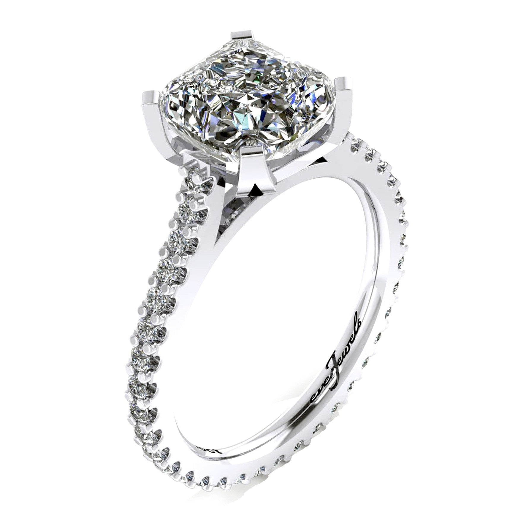 Princess Cut Diamond Engagement Ring - ForeverJewels Design Studio 8