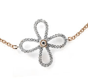 Rose Gold Diamond Flower Bracelet - ForeverJewels Design Studio 8