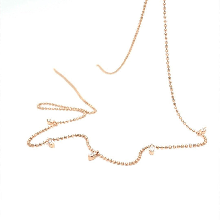 Rose Gold Diamond Necklace - ForeverJewels Design Studio 8
