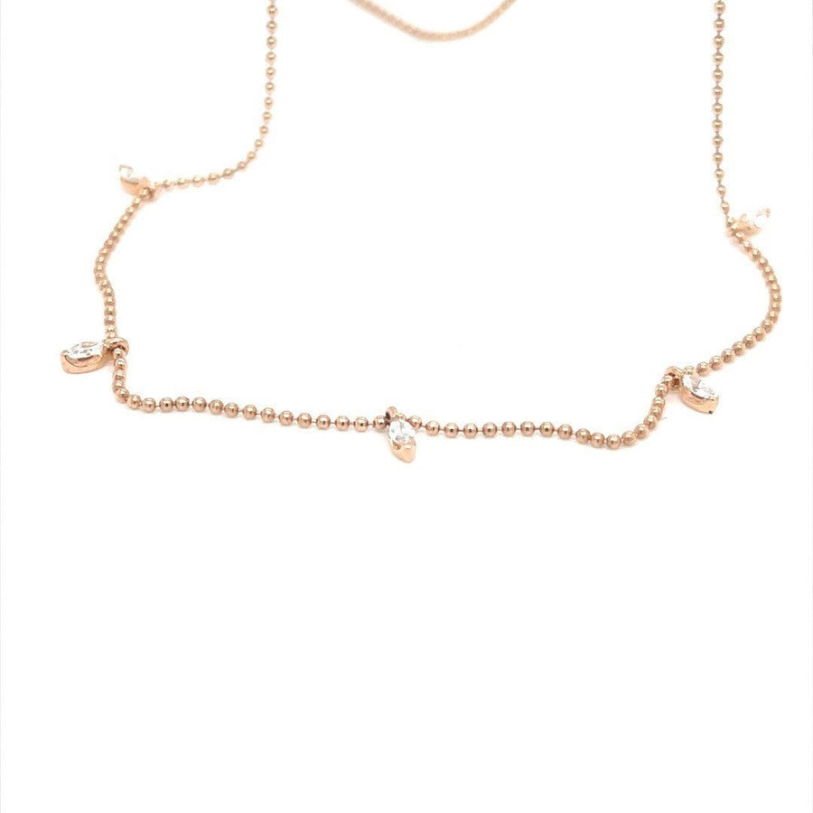 Rose Gold Diamond Necklace - ForeverJewels Design Studio 8