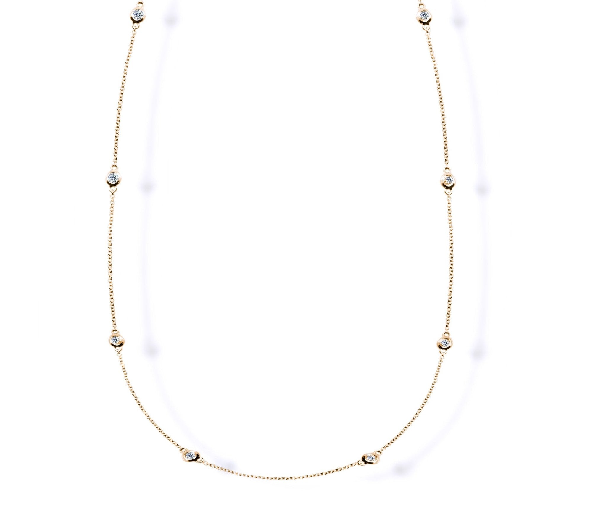 Rose Gold Diamond Necklace - ForeverJewels Design Studio 8