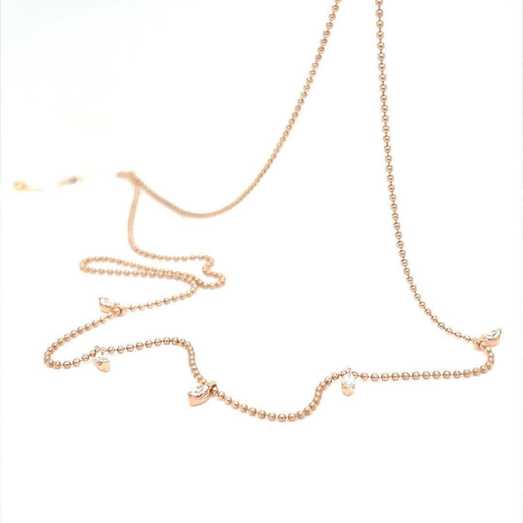 Rose Gold Diamond Necklace - ForeverJewels Design Studio 8