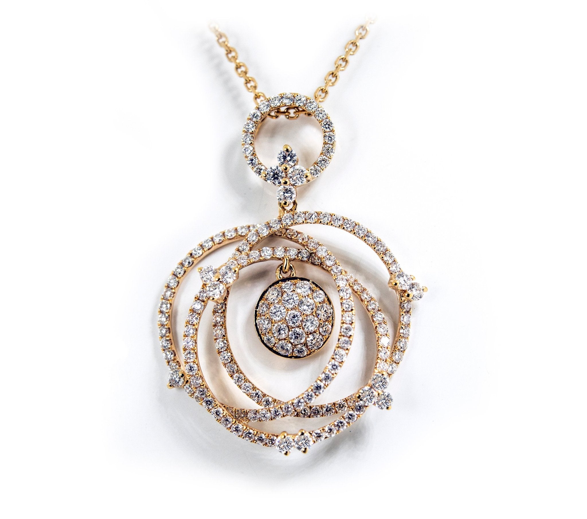Rose Gold Diamond Pendant - ForeverJewels Design Studio 8