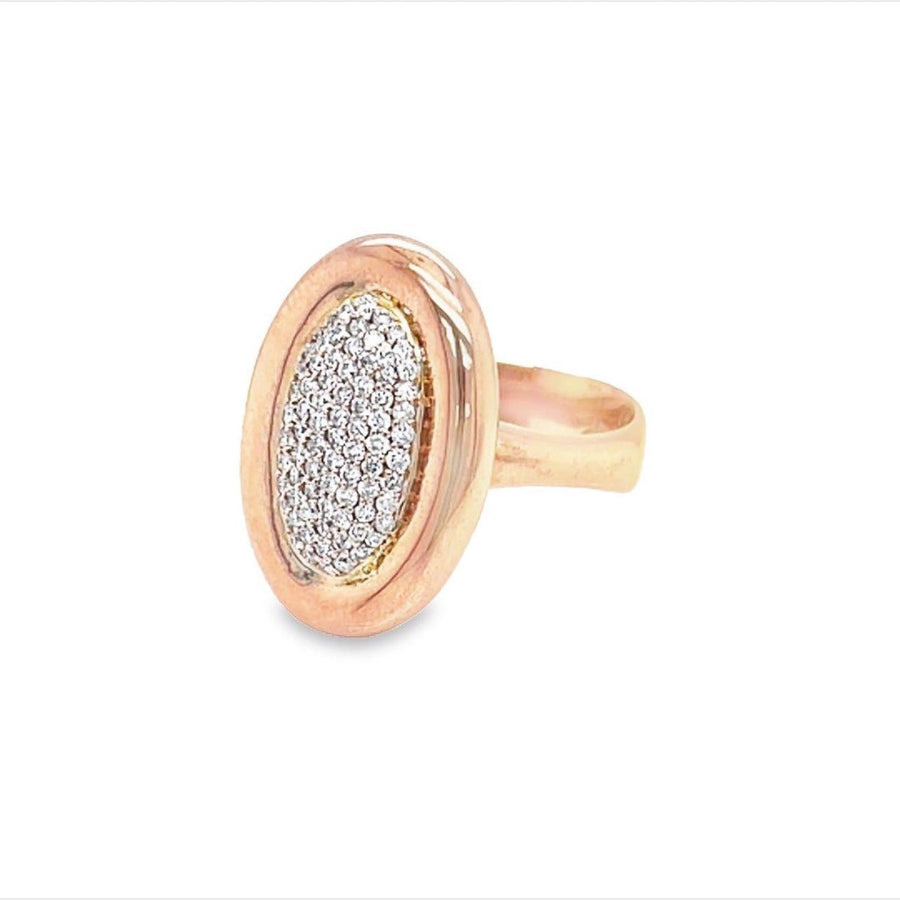 Rose Gold Oval Diamond Ring - ForeverJewels Design Studio 8