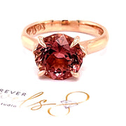 Rose Gold Pink Tourmaline Ring - ForeverJewels Design Studio 8