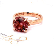 Rose Gold Pink Tourmaline Ring - ForeverJewels Design Studio 8