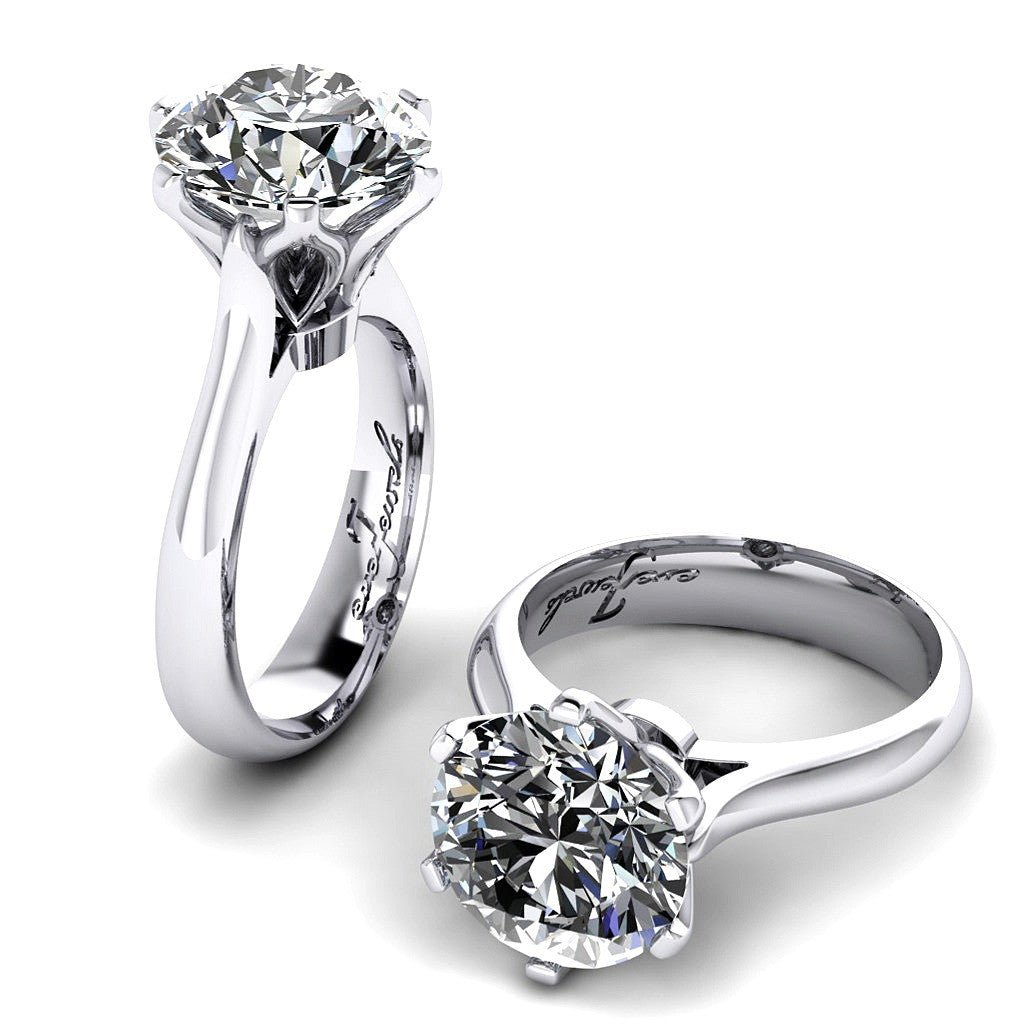 Round Brilliant Diamond Solitaire Engagement Ring - ForeverJewels Design Studio 8