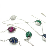 Sapphire, Rubies, Emerald and Diamond Necklace - ForeverJewels Design Studio 8