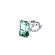 Seafoam Tourmaline and Diamond Ring - ForeverJewels Design Studio 8