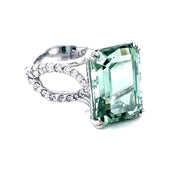 Seafoam Tourmaline and Diamond Ring - ForeverJewels Design Studio 8