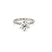 Solitaire Lab 1.84ctEVs1 and Natural 18k white gold Engagement Ring - ForeverJewels Design Studio 8