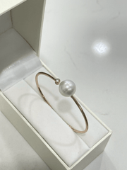 South Sea Pearl and Rose Gold Diamond Bangle - ForeverJewels Design Studio 8