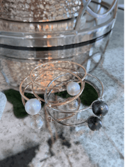 South Sea Pearl and Rose Gold Diamond Bangle - ForeverJewels Design Studio 8