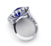 Tanzanite and diamond halo Ring - ForeverJewels Design Studio 8