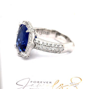 Tanzanite and Diamond Halo Ring - ForeverJewels Design Studio 8