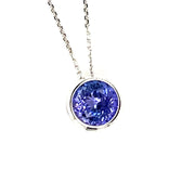 Tanzanite Floating Pendant - ForeverJewels Design Studio 8