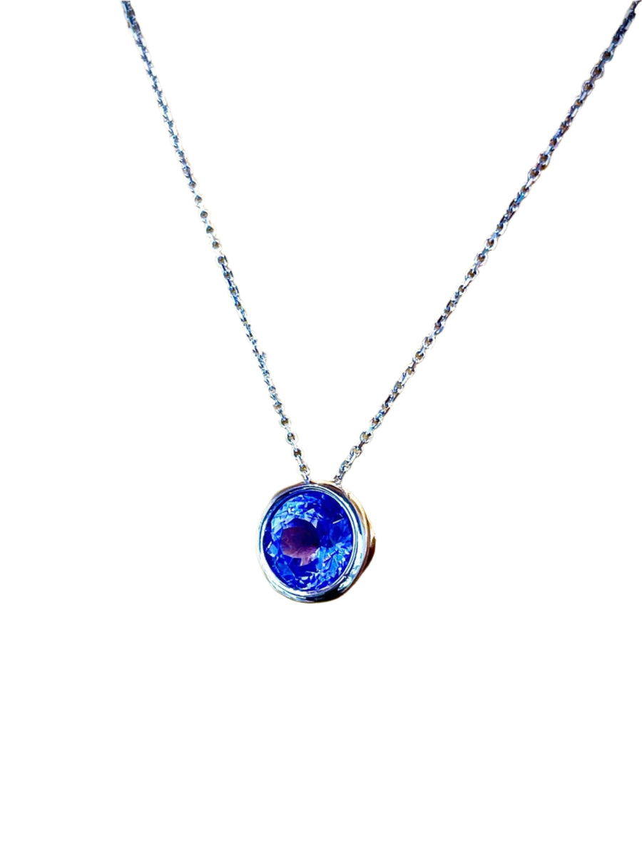 Tanzanite Floating Pendant - ForeverJewels Design Studio 8