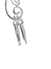 Triple tier Diamond Hoop Earrings - ForeverJewels Design Studio 8