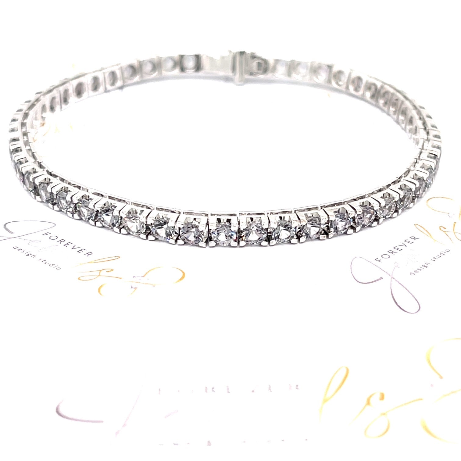 Violet spinel Tennis Bracelet - ForeverJewels Design Studio 8