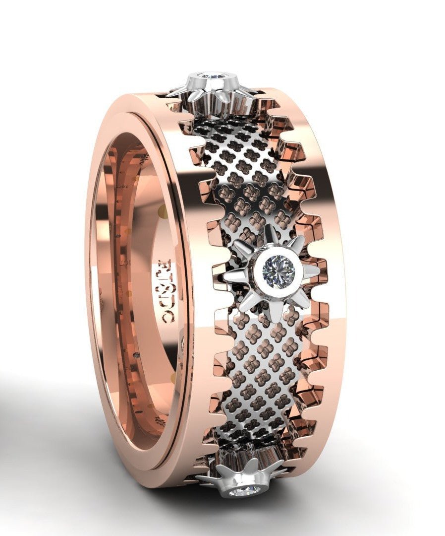 Wheel of life diamond Ring - ForeverJewels Design Studio 8