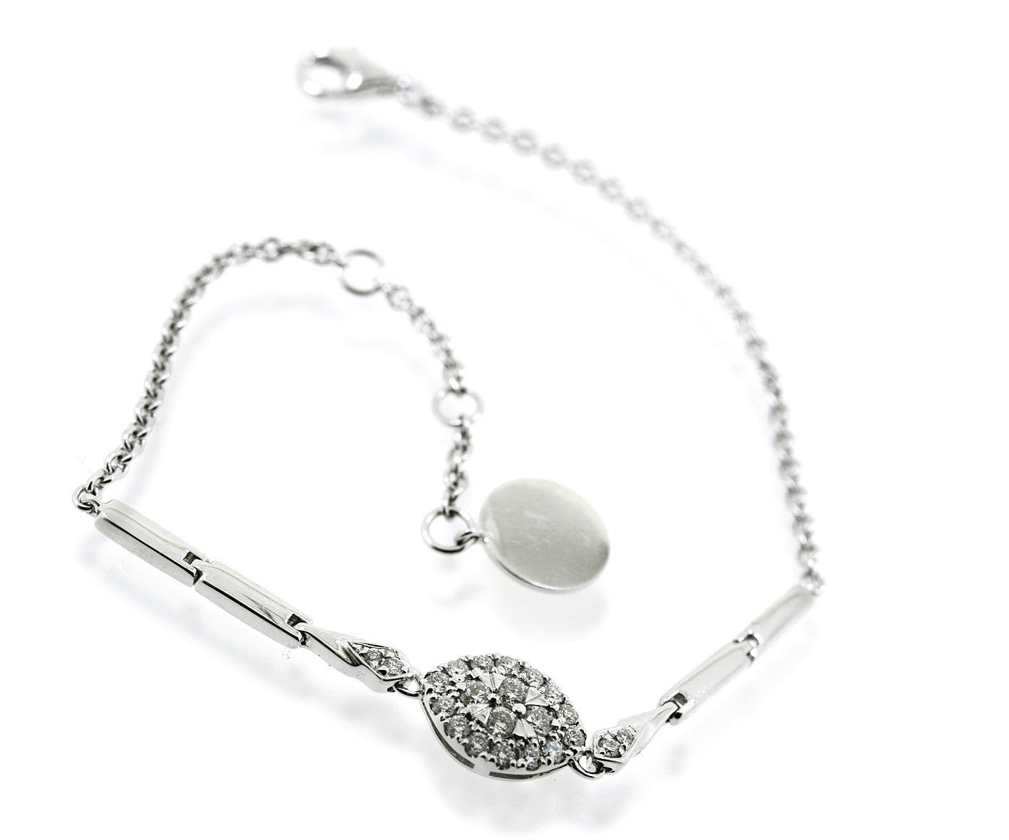 White Gold Bracelet with Pave Diamonds - ForeverJewels Design Studio 8