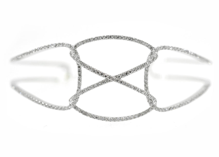 White Gold Diamond Bangle - ForeverJewels Design Studio 8