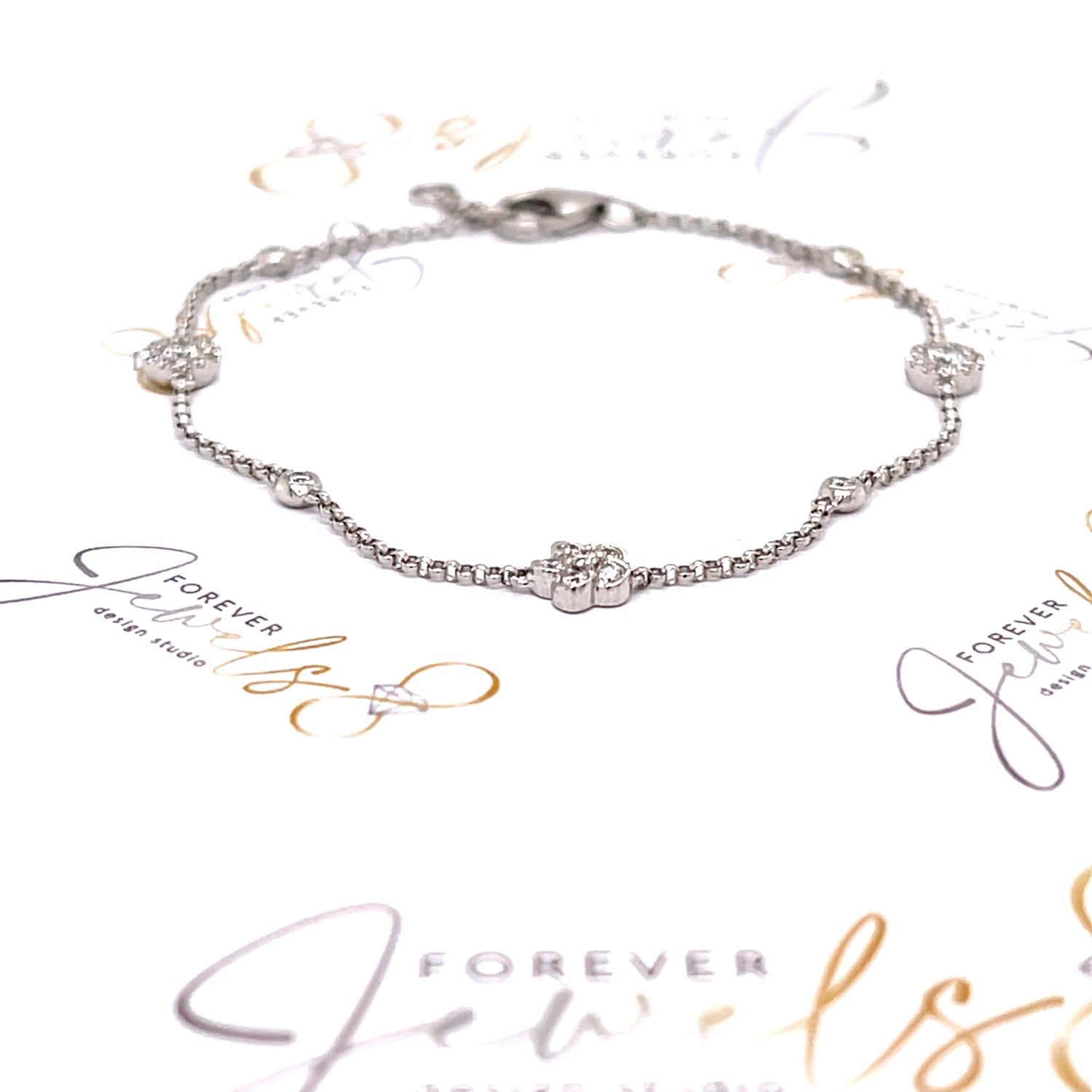 White gold diamond bracelet - ForeverJewels Design Studio 8