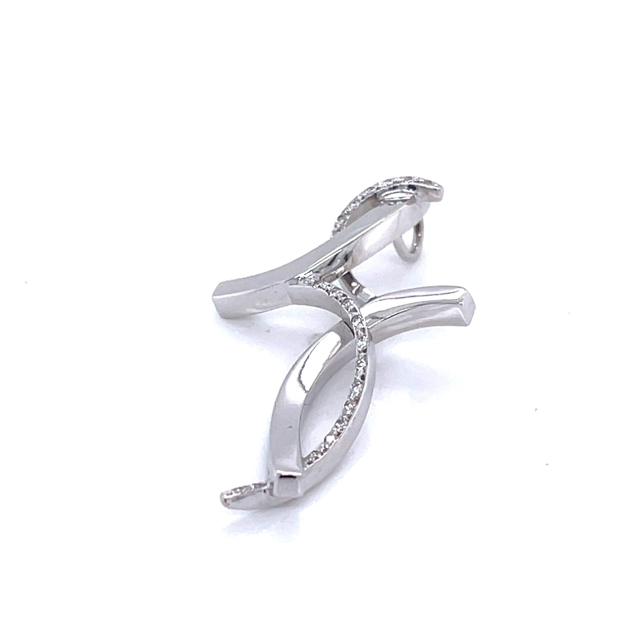 White Gold Diamond Cross Pendant - ForeverJewels Design Studio 8
