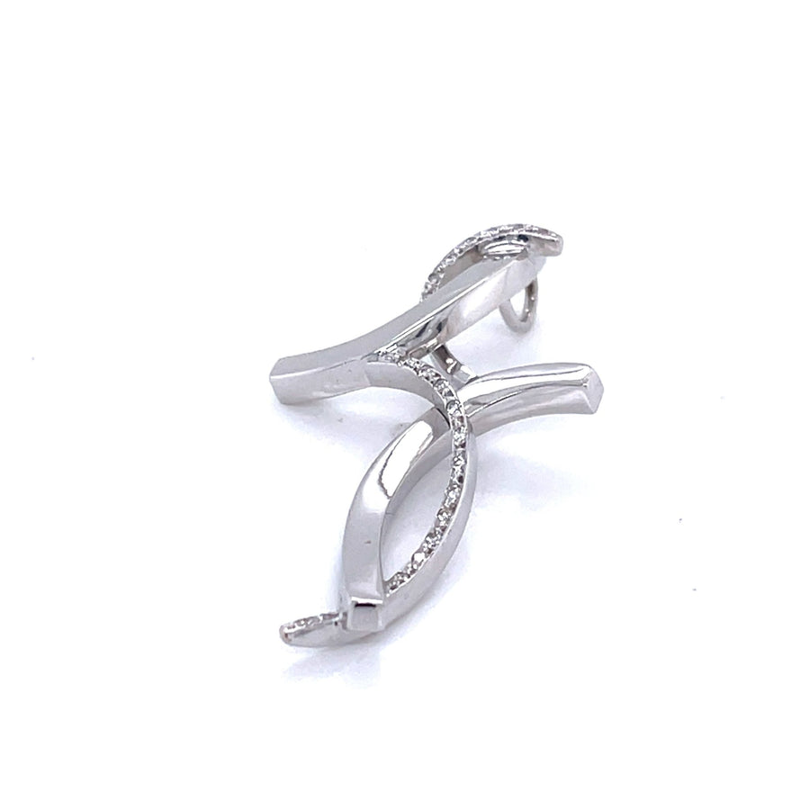 White Gold Diamond Cross Pendant - ForeverJewels Design Studio 8