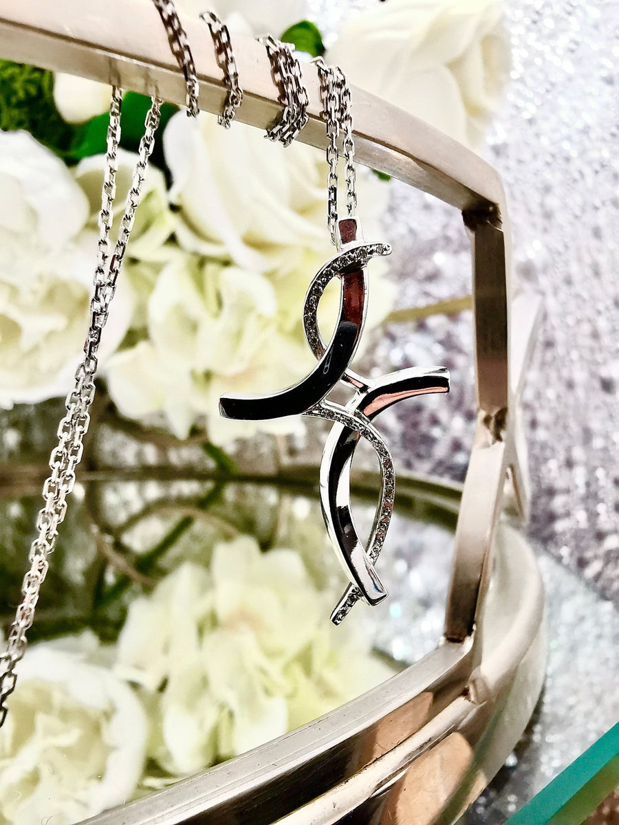 White Gold Diamond Cross Pendant - ForeverJewels Design Studio 8