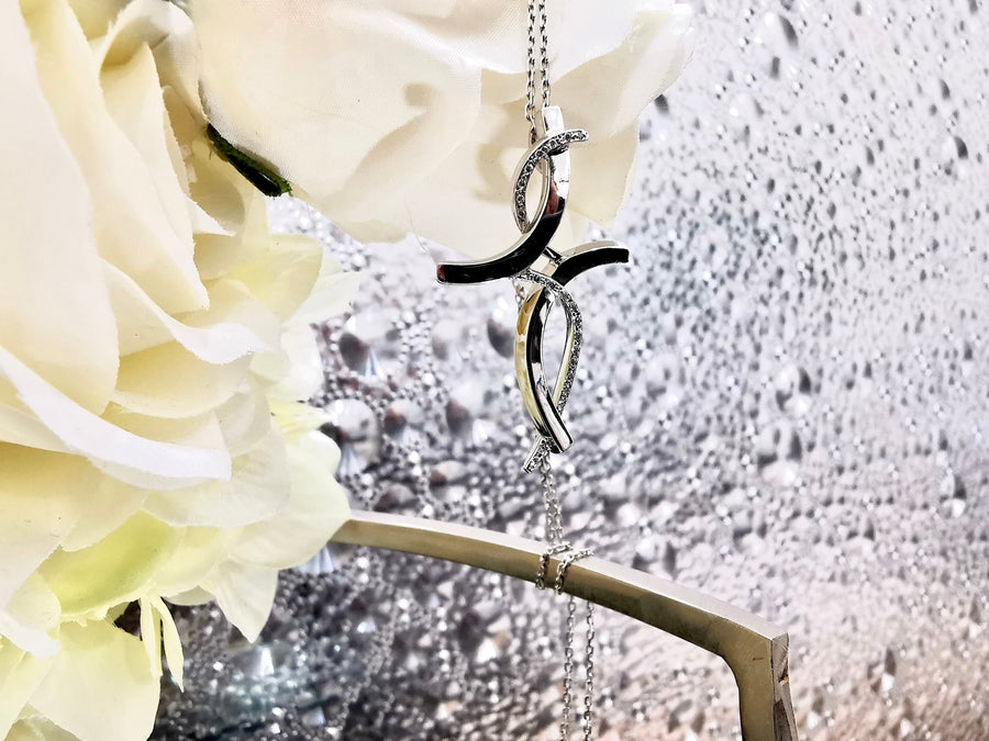 White Gold Diamond Cross Pendant - ForeverJewels Design Studio 8