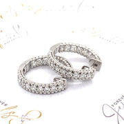 White gold Diamond Hoops - ForeverJewels Design Studio 8