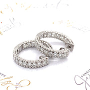 White gold Diamond Hoops - ForeverJewels Design Studio 8