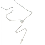 White Gold Diamond Lariat Necklace - ForeverJewels Design Studio 8