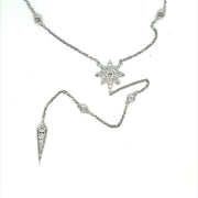 White Gold Diamond Lariat Necklace - ForeverJewels Design Studio 8