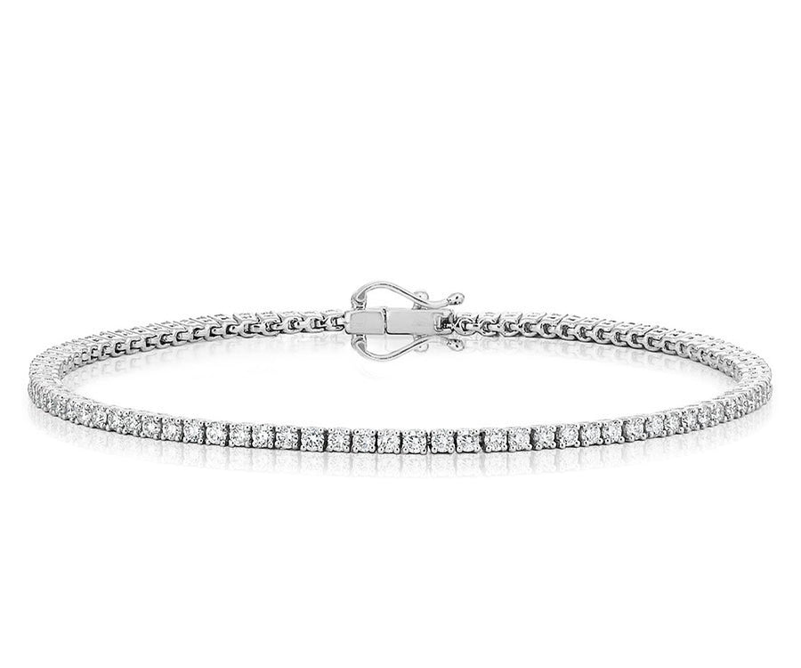 White Gold Diamond Tennis Bracelet - ForeverJewels Design Studio 8