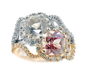 White & Rose Gold Tourmaline Ring - ForeverJewels Design Studio 8
