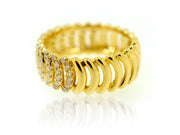 Yellow Gold Diamond Designer Dress Band - ForeverJewels Design Studio 8