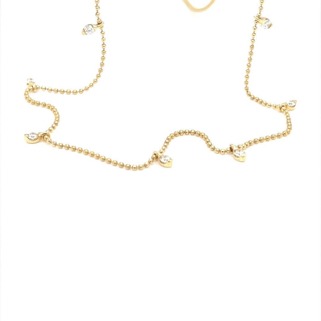 Yellow Gold Diamond Necklace - ForeverJewels Design Studio 8
