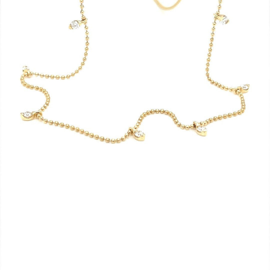 Yellow Gold Diamond Necklace - ForeverJewels Design Studio 8