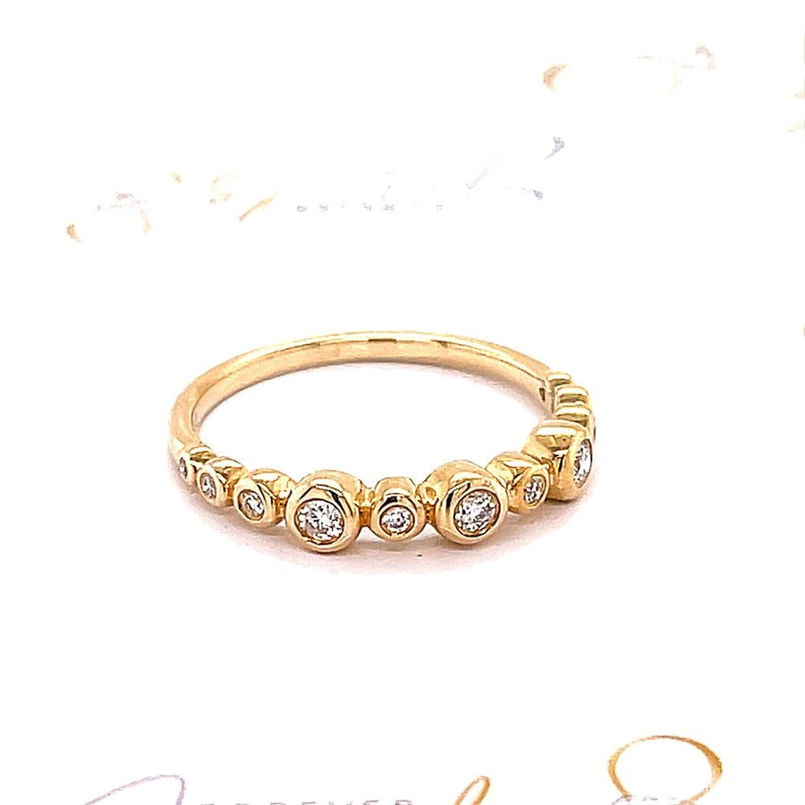 Yellow gold Diamond Wedding Ring - ForeverJewels Design Studio 8