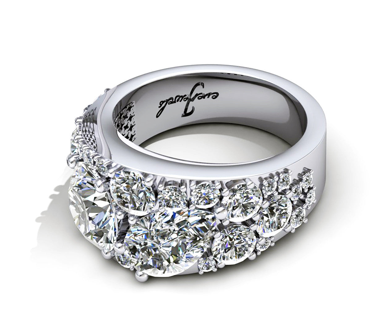 Diamond Cluster Engagement Ring