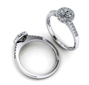 Round Brilliant Diamond Halo Engagement Ring