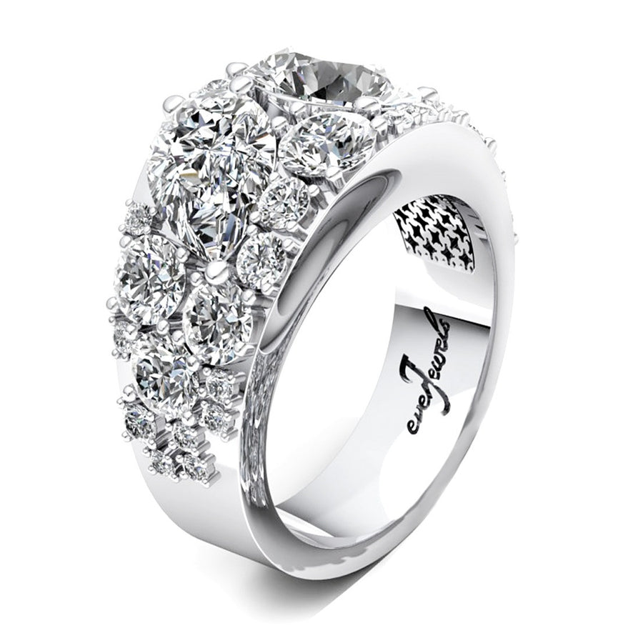 Diamond Cluster Engagement Ring