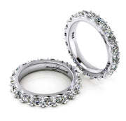 18ct White gold round brilliant diamond eternity wedding band