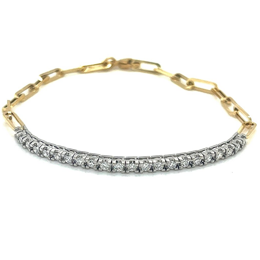 Paperclip Lab Diamond Tennis bracelet